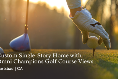 Carlsbad La Costa Home with Omni Champions Golf Course Views | Vicki Podwell